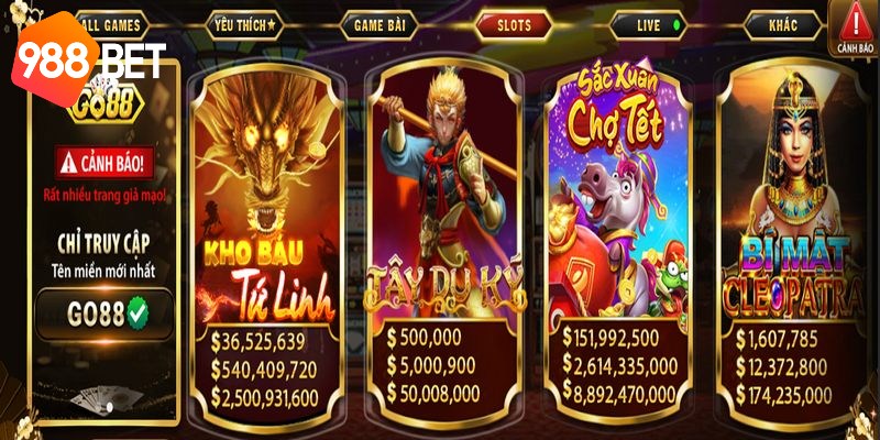 Cổng game sở hữu danh mục game phong phú và thưởng cao